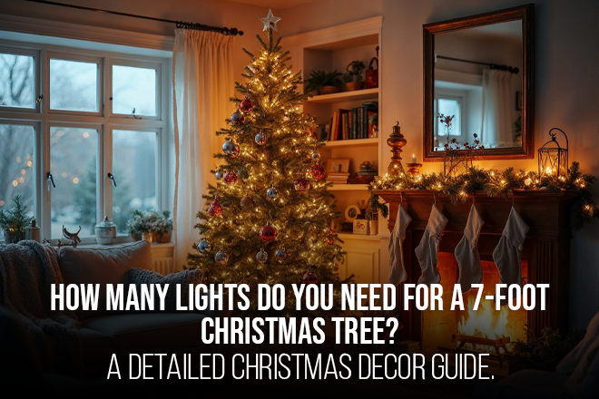 How many lights do you need for a 7-foot Christmas tree? – Santa’Ville