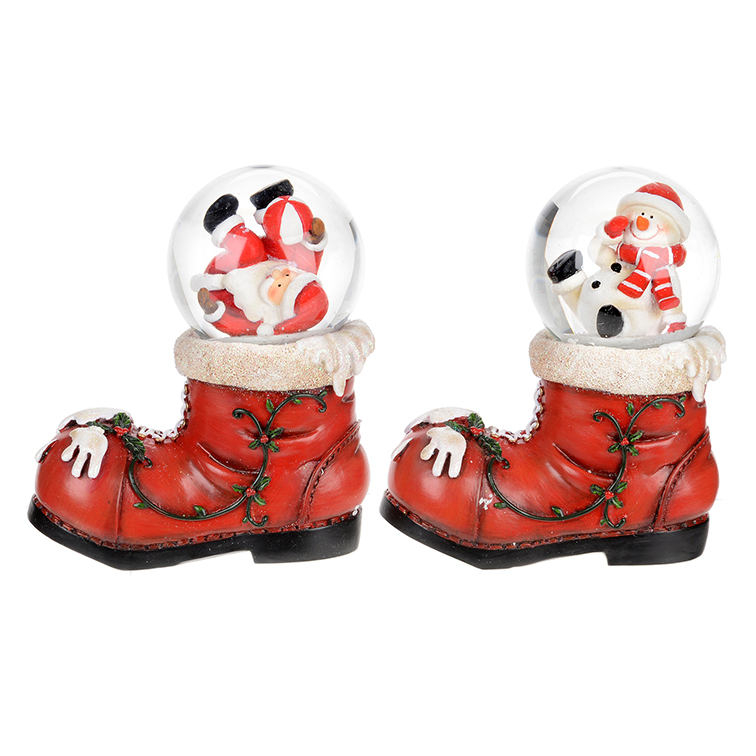 Christmas Boot Snow Globe Assorted – Santa'Ville