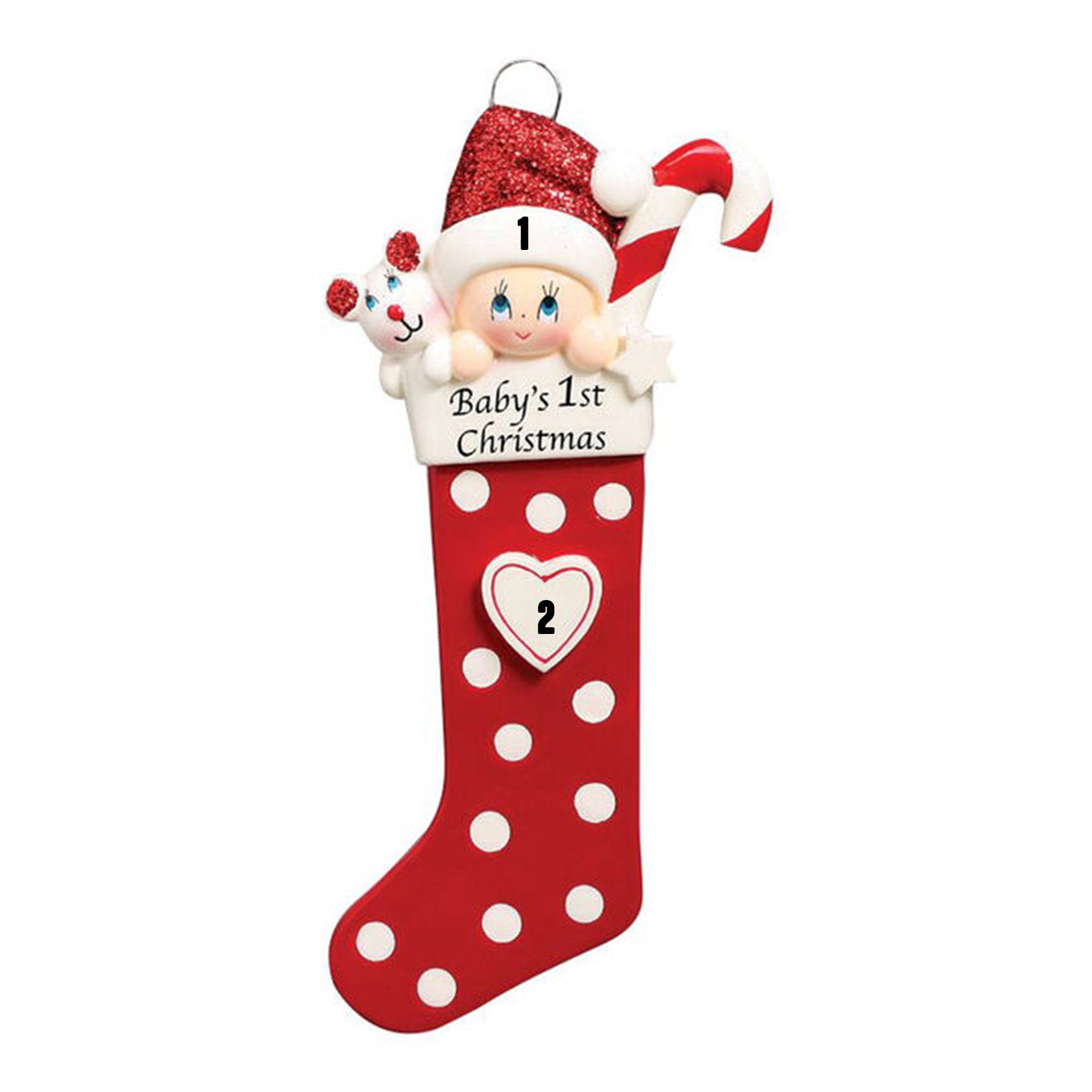 Baby's First Christmas Big Red Stocking – Santa'Ville