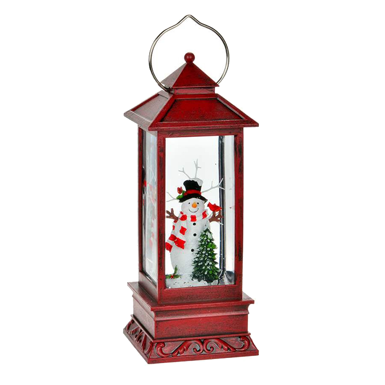 Red Snowman Lantern