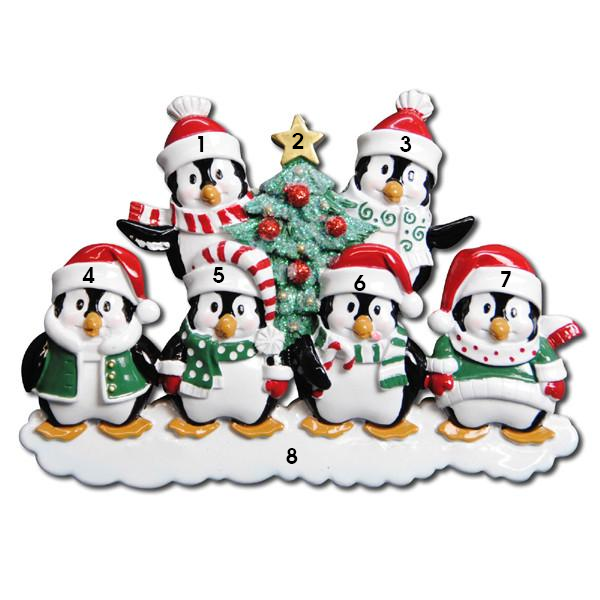 Winter Penguin Family of Six (1748358266993)