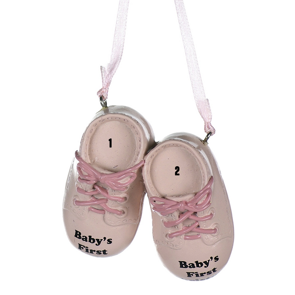 Santa'Ville-Baby Pink First Christmas - Shoes (7451248001198)