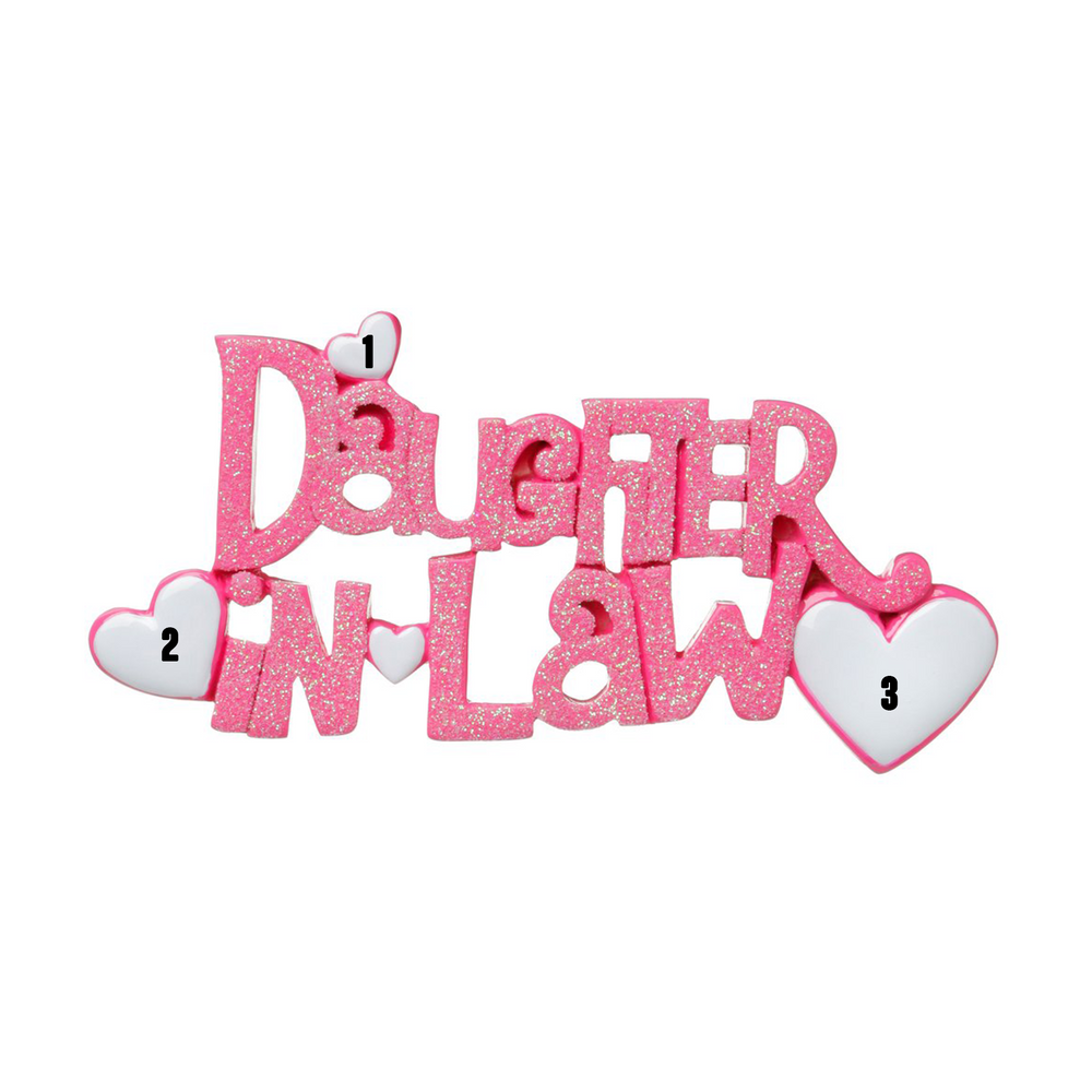 DAUGHTER IN LAW - Pink Glitter (7471025029294)