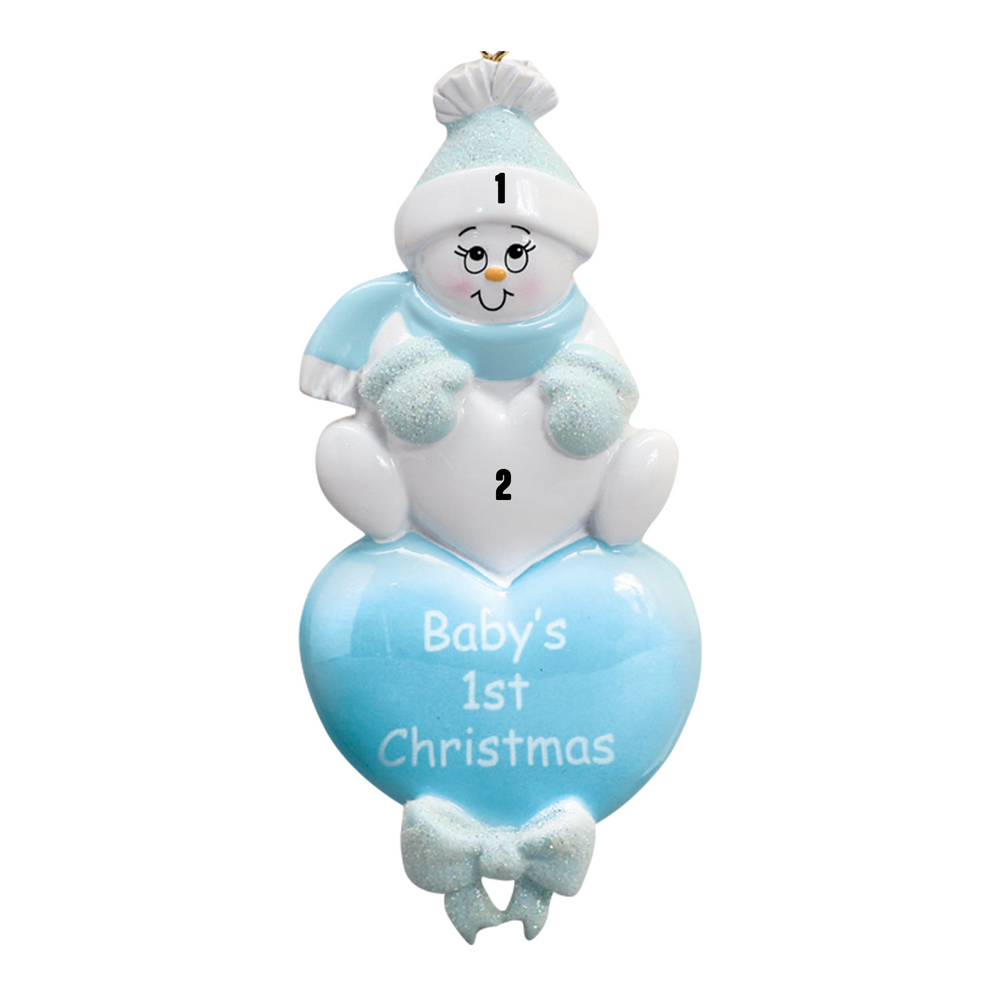 Santa'Ville-Baby Blue on a Heart - First Christmas (7451248263342)