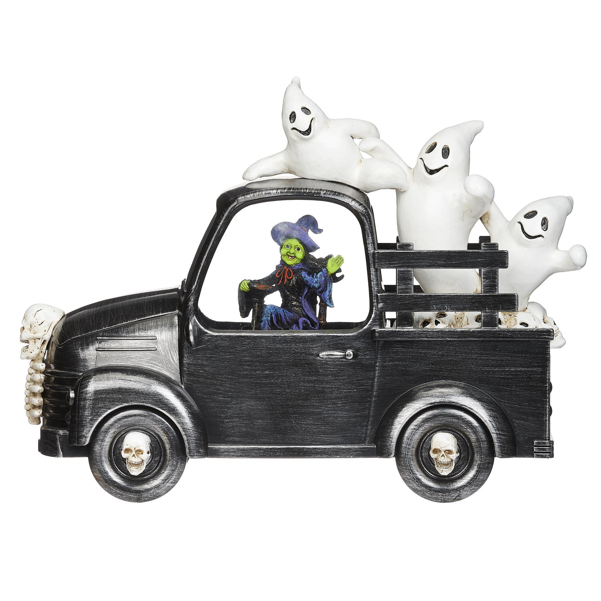Halloween - Friendly Neighborhood Witch and Ghosts