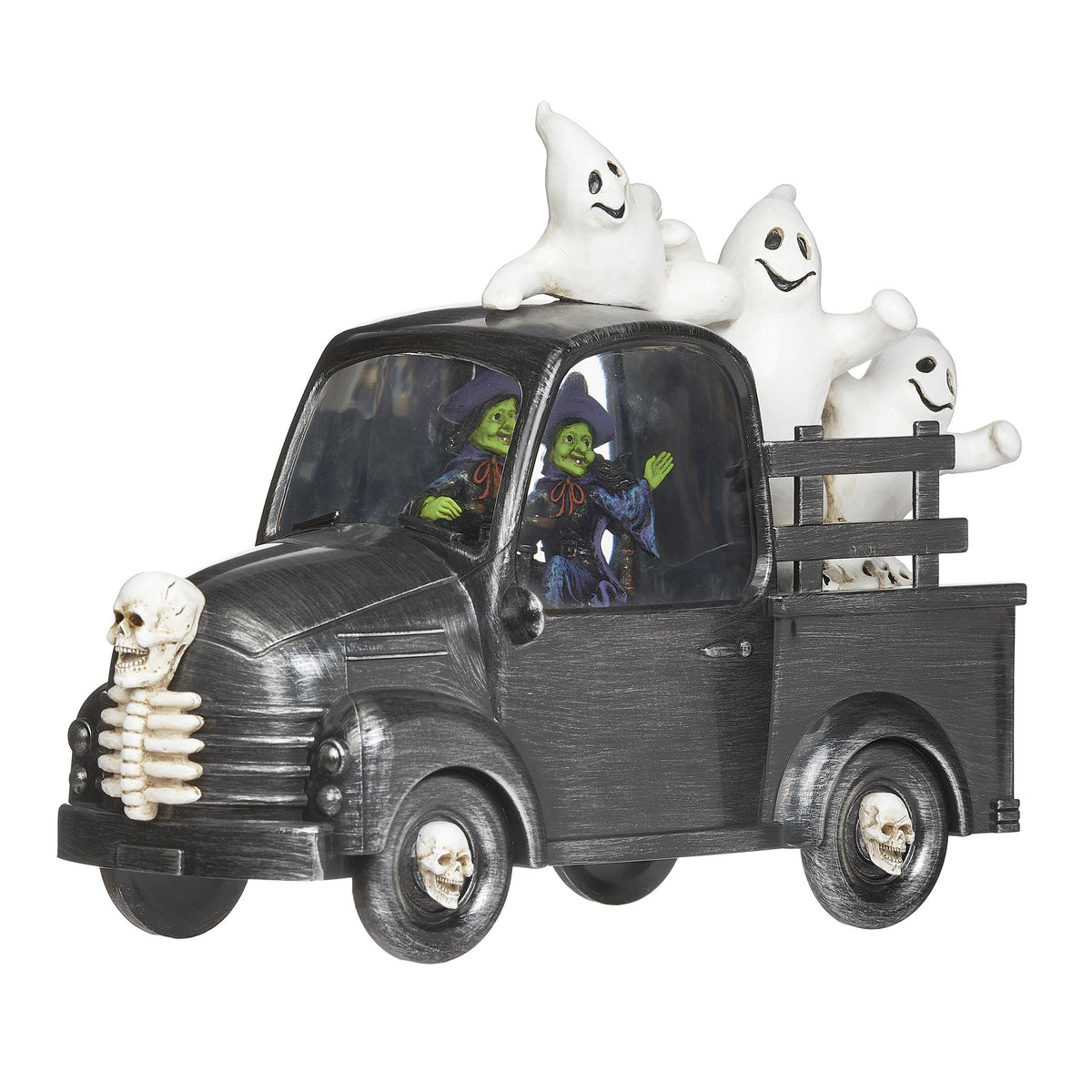 Halloween - Friendly Neighborhood Witch and Ghosts