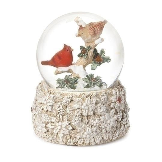 Cardinals on a Branch - Snowglobe