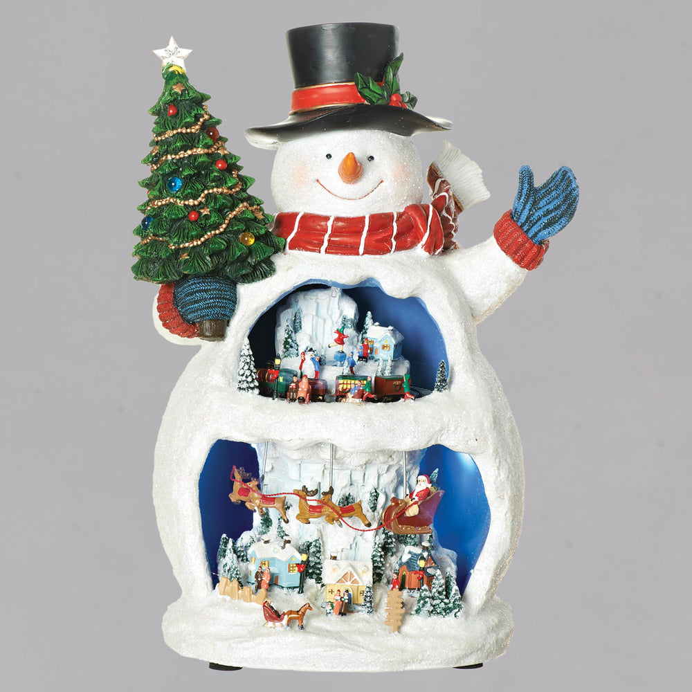 Snowman City - Rotating Dual Level