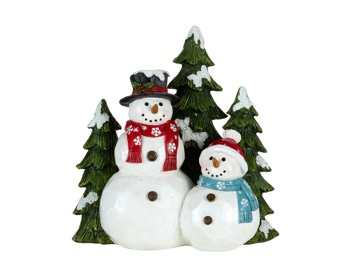 A Little Snow, A Lot of Love — Snowman & Child Decoration