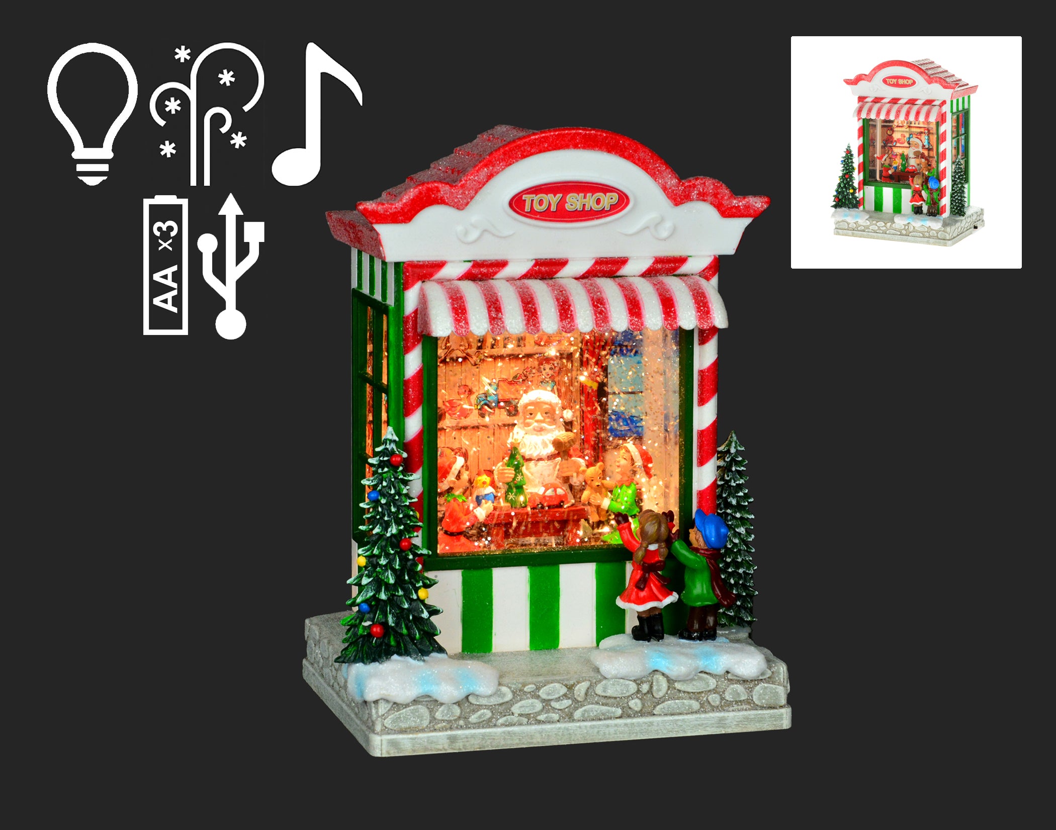 Santa's Toy Shop Lantern