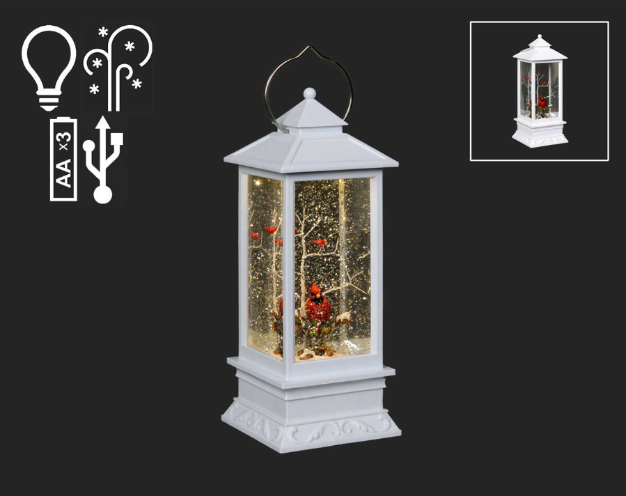 White Cardinal Lantern