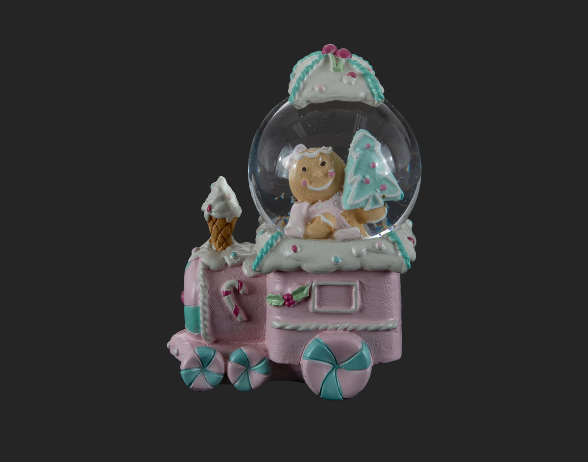 The Frosting Line — Pastel Cake Train Snow Globe