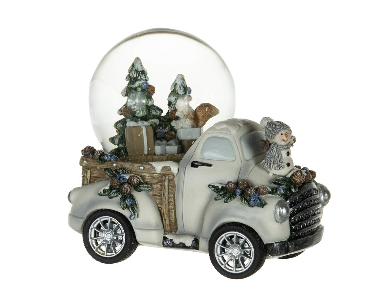 Special Delivery: Snow! — White Truck Snow Globe