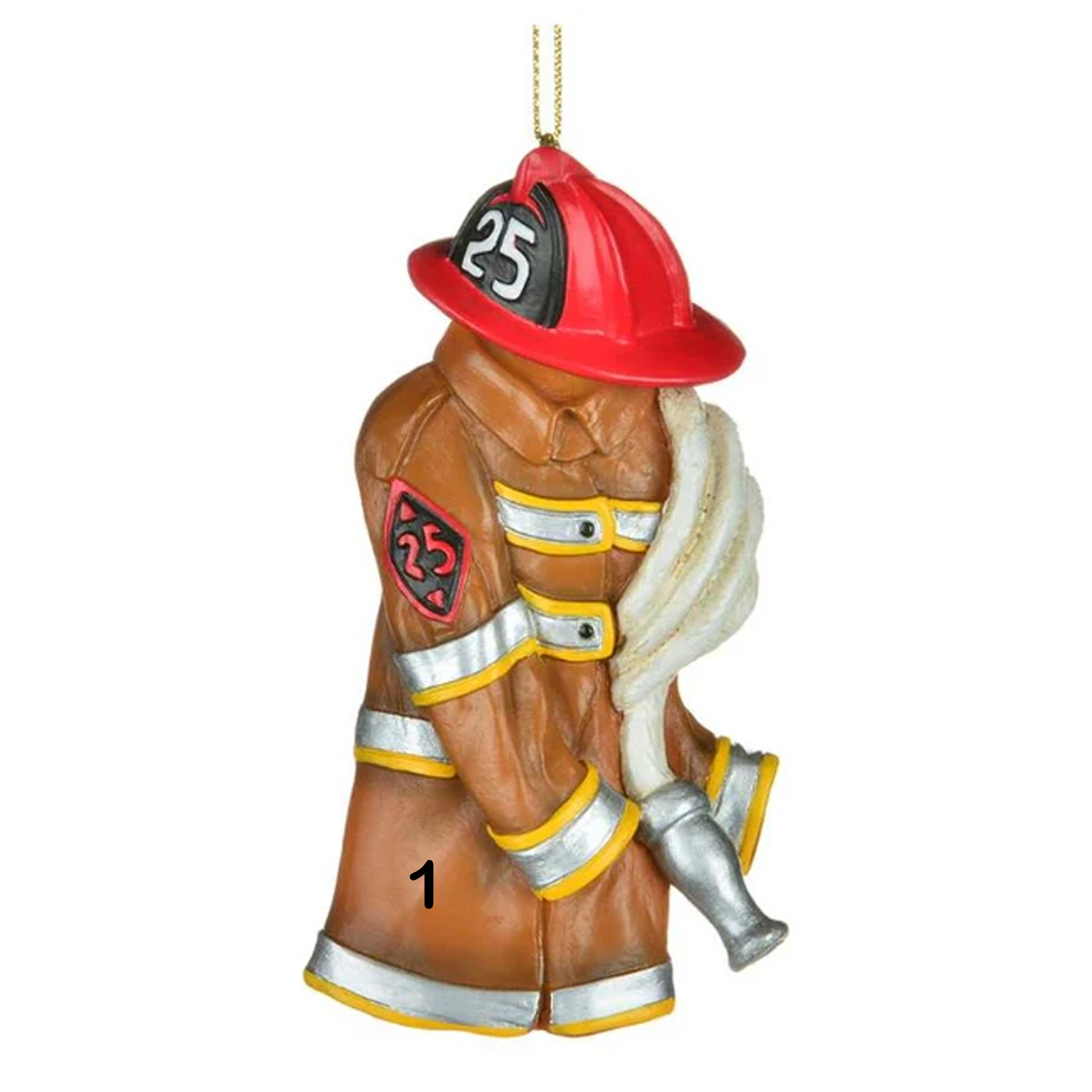 Firefighter Gear with Water Hose