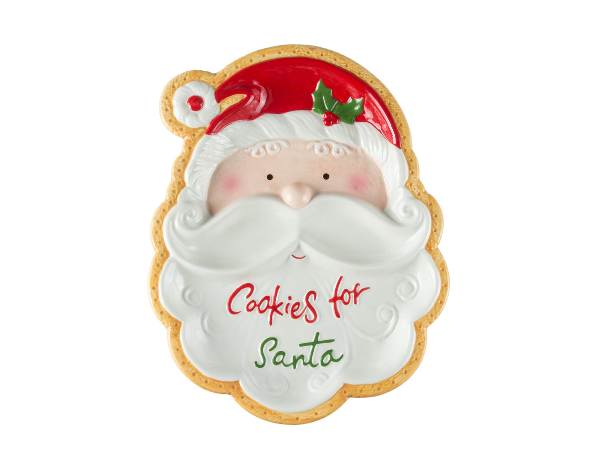 Santa's Cookie Stop — Santa Face Plate