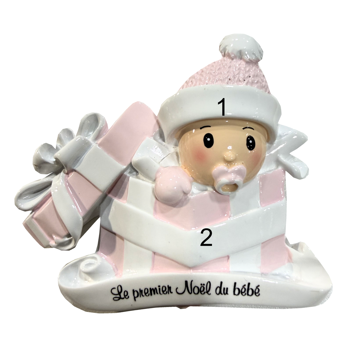 Un petit cadeau du ciel — Bébé en rose, peau claire