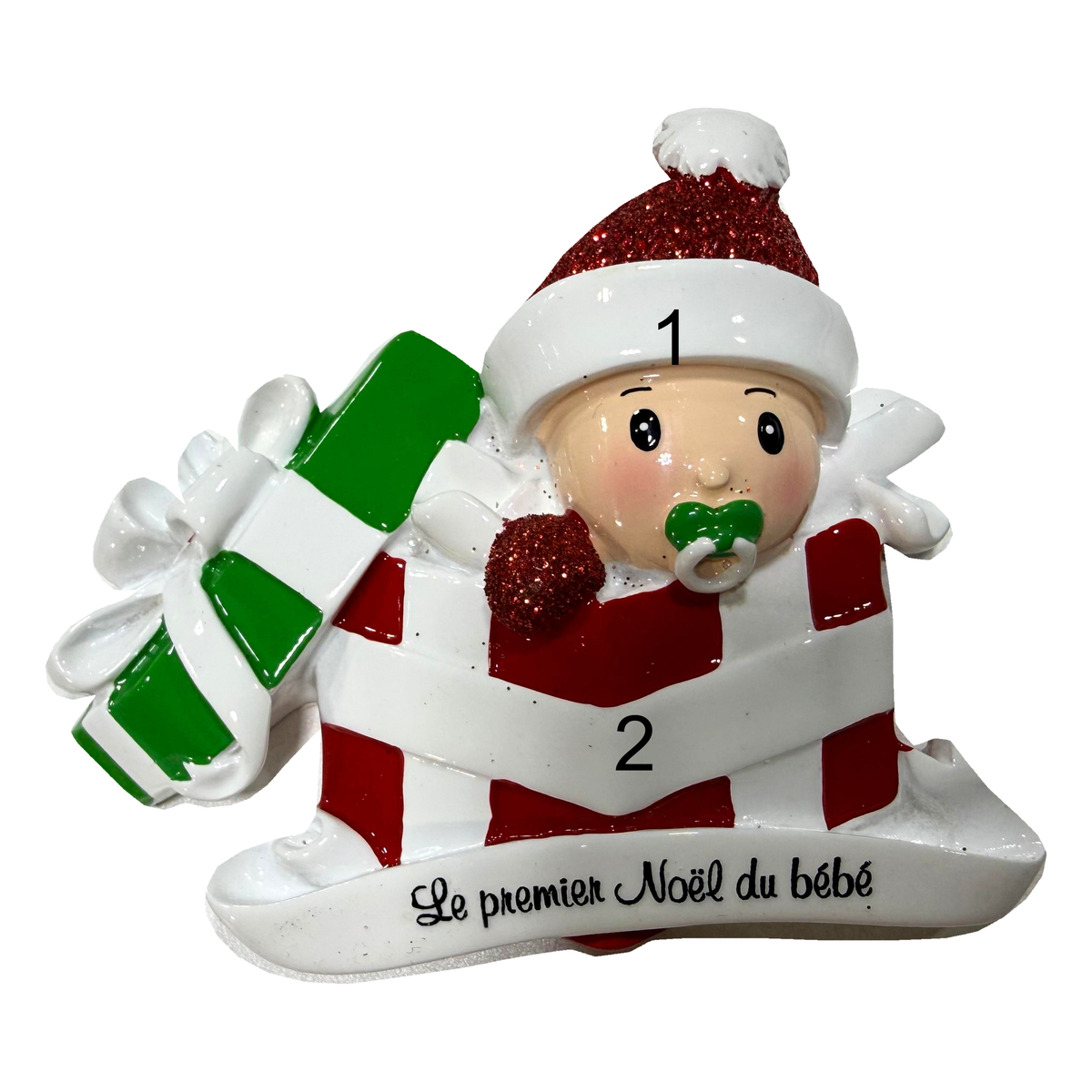 Le plus beau des cadeaux — Bébé en rouge et vert