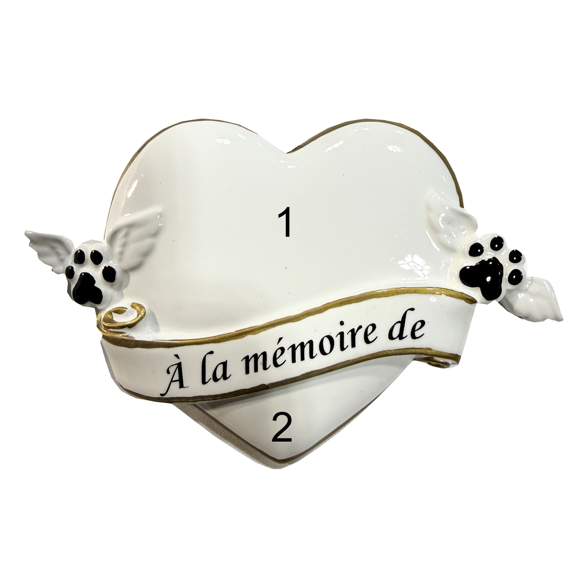 Une patte à jamais dans nos cœurs — Ornement souvenir