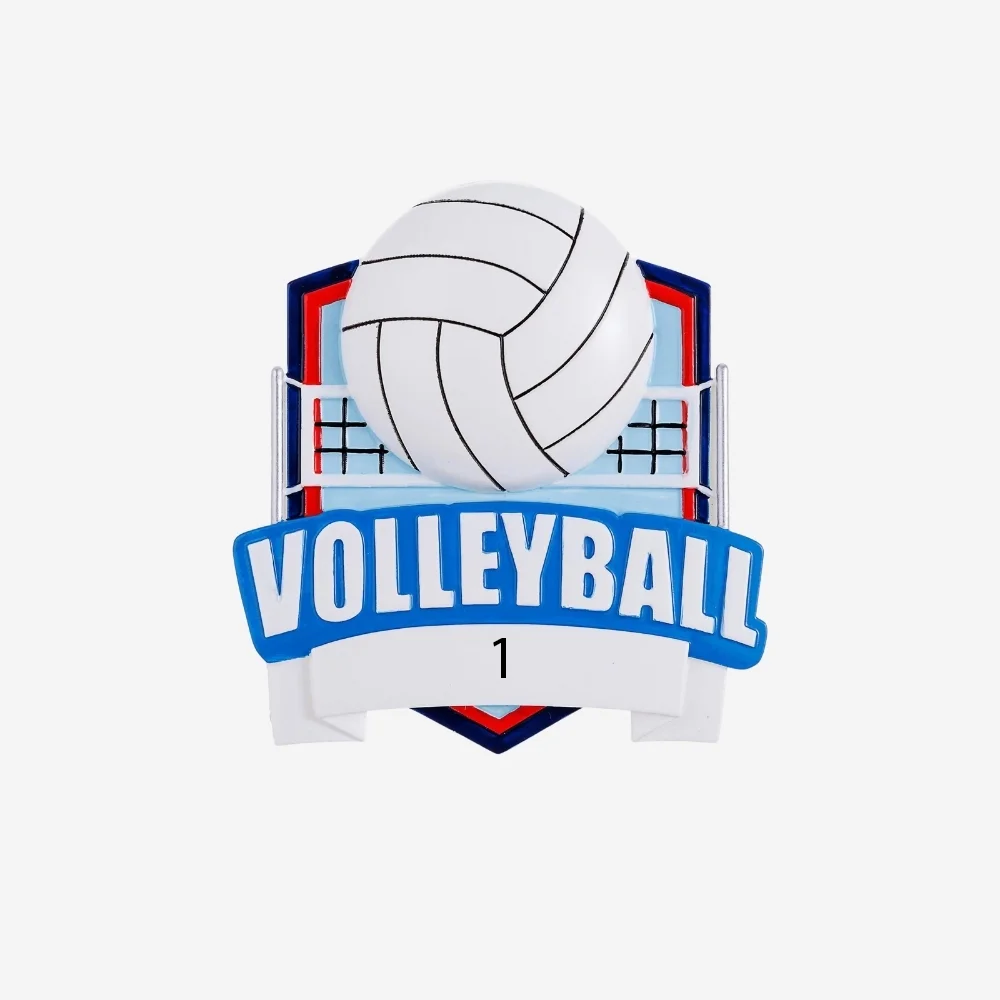 Volleyball Shield with Ball and Net