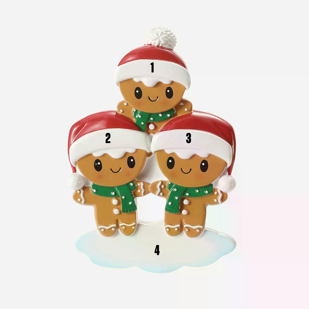 Cute Patootie Gingerbread Family - Three