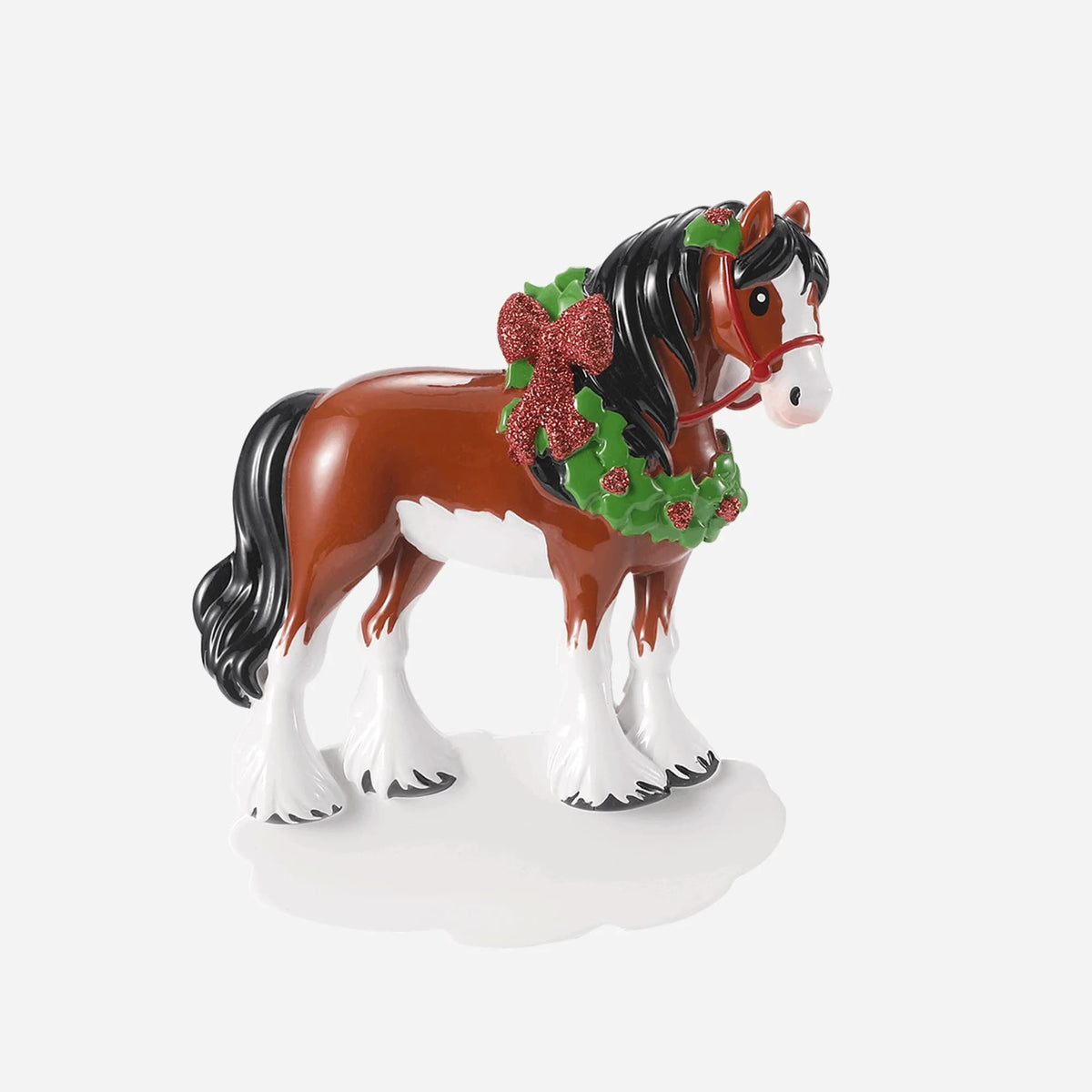 Trotting Home for Christmas — Clydesdale Ornament