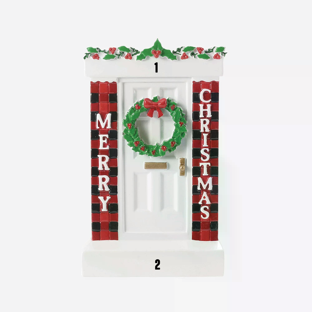 Plaid Merry Christmas Door