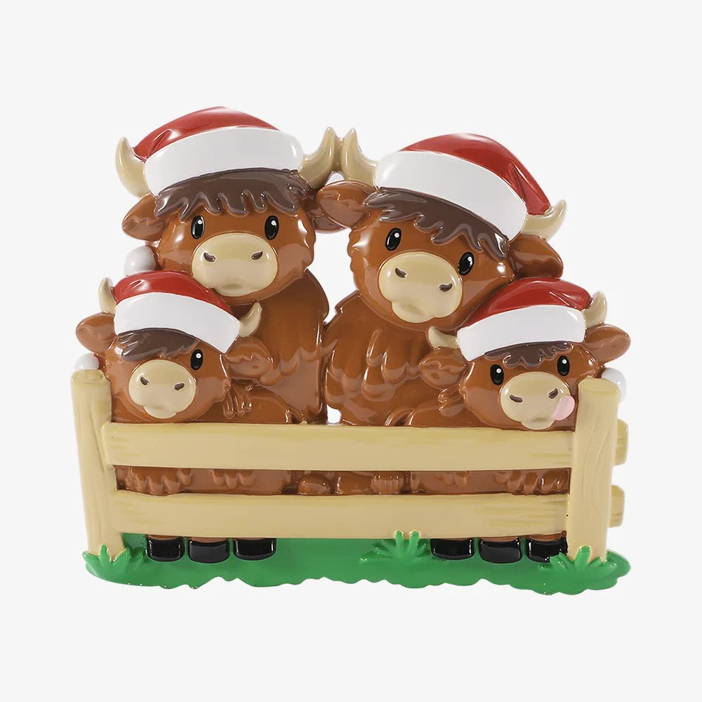 Our Merry Little Herd — Highland Cow Family of Four