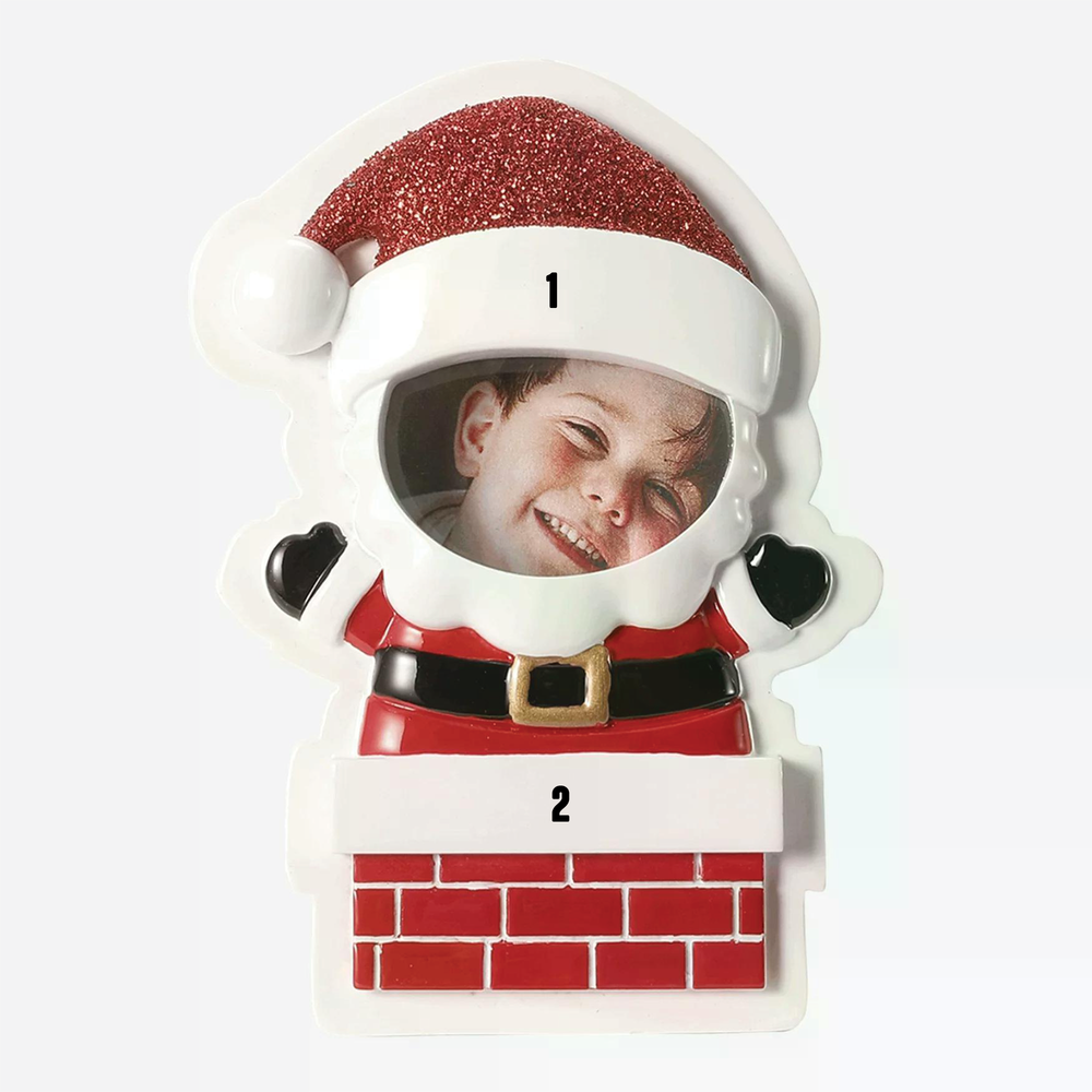 Santa in Chimney - Picture Frame