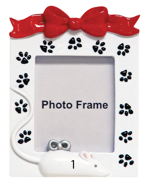 Cat Picture Frame with Mouse