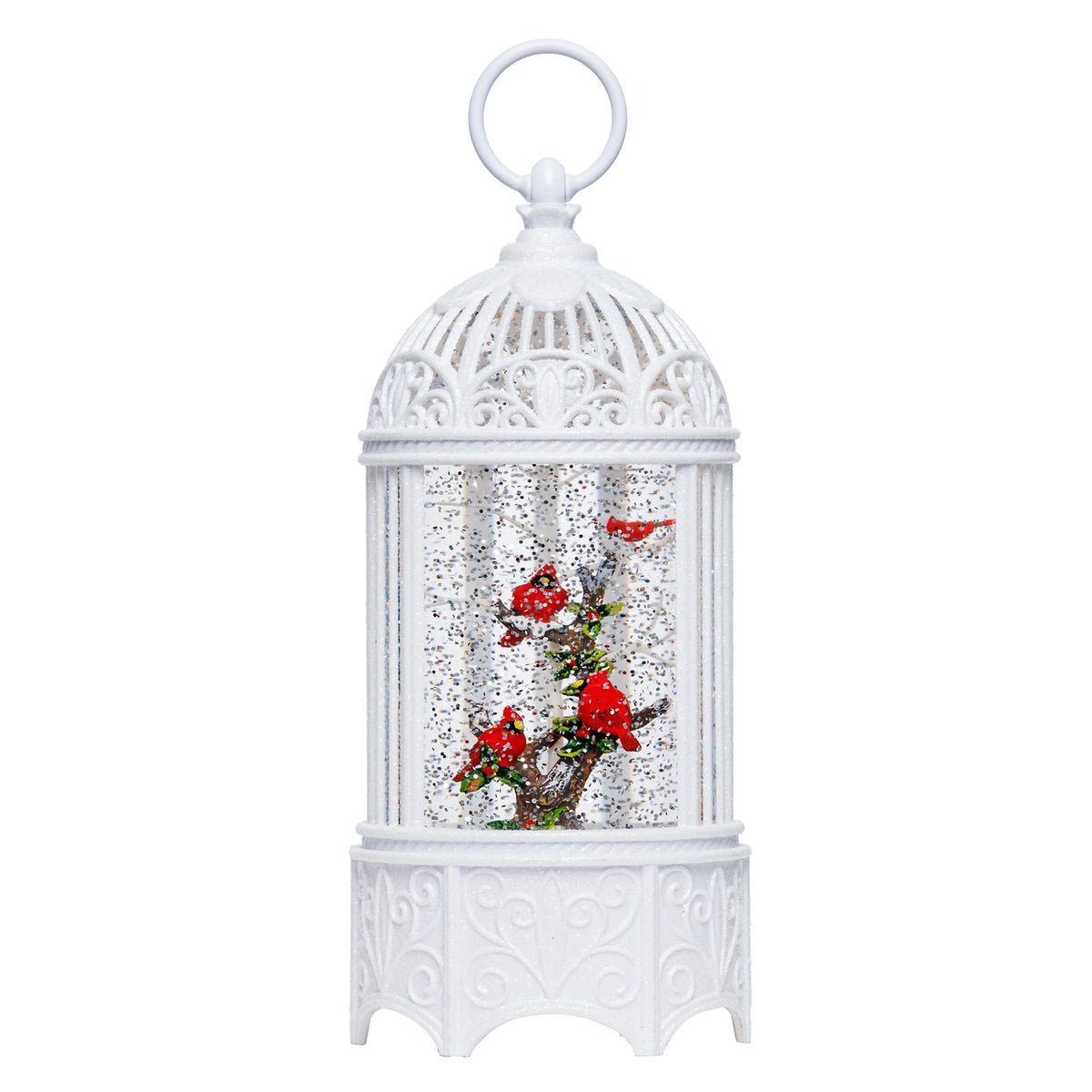 Cardinal Song & Christmas Sparkle - Lantern