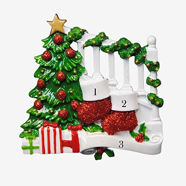 TT - Bannister with Two Stockings