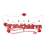 Grandchildren - Four Hearts - Red Glitter (7453320511662)