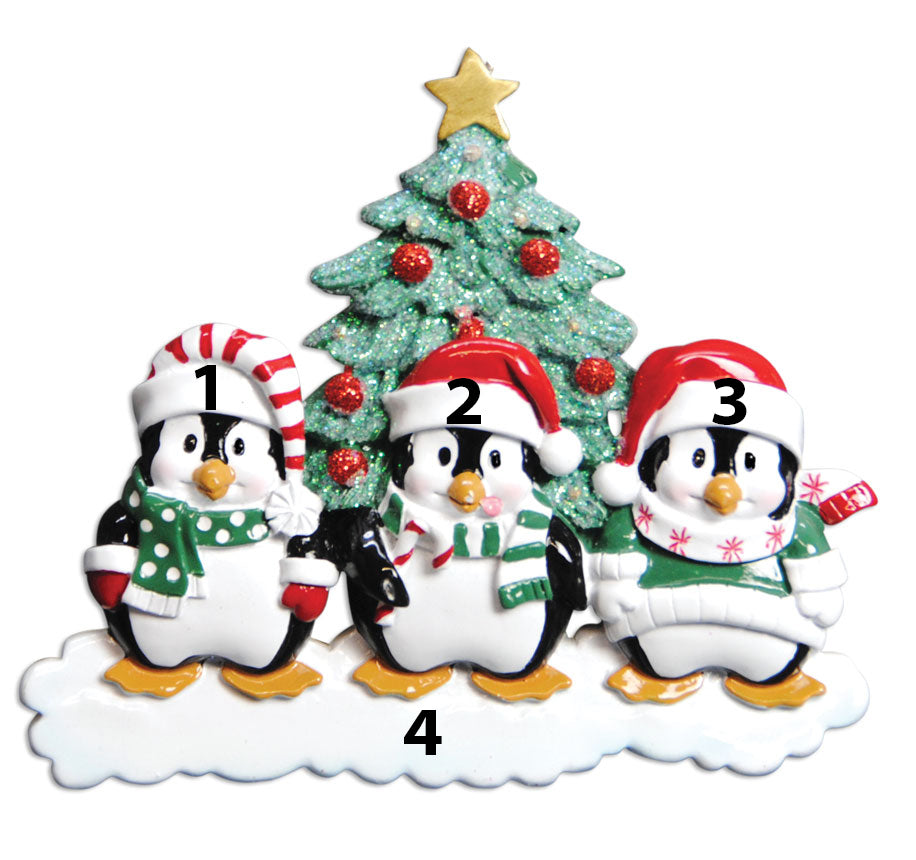 Penguin's Christmas Tree - Family of Three (1748351844465)