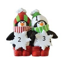 Penguin Snow Flake - Family of Two (1753282412657)