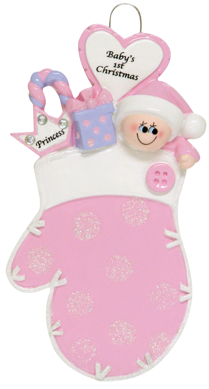 Pink Baby Mitten - Princess (1726904041585)