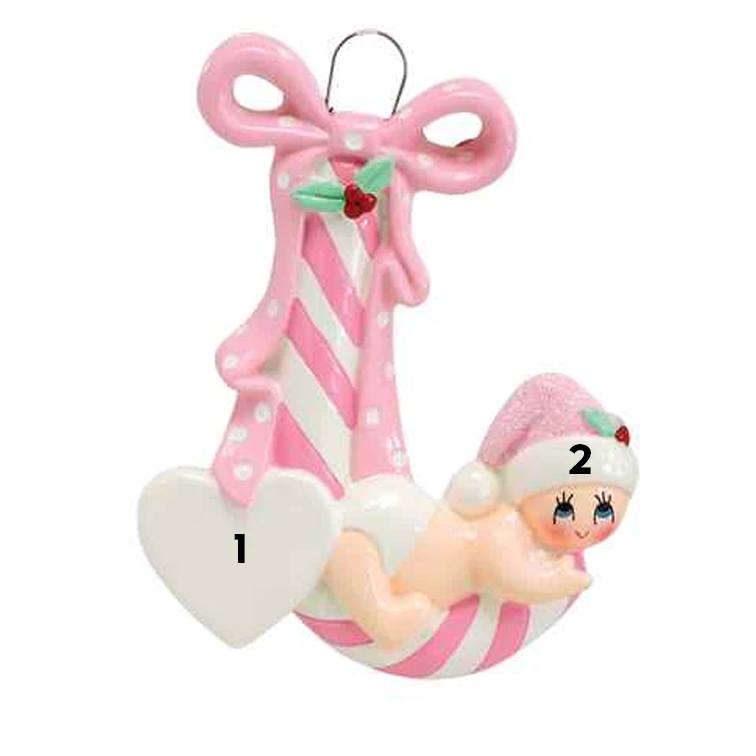 Baby On Candy Cane Pink