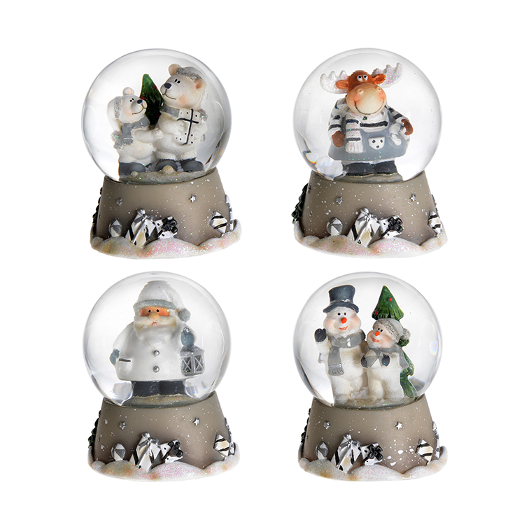 Grey Snowglobes Assorted