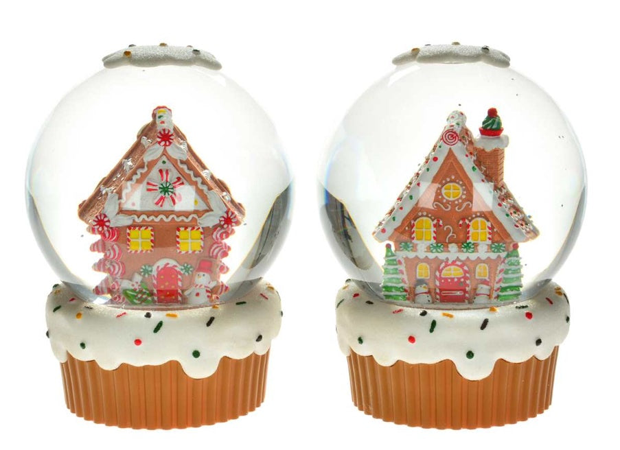 Gingerbread Cupcakes - Snow Globe
