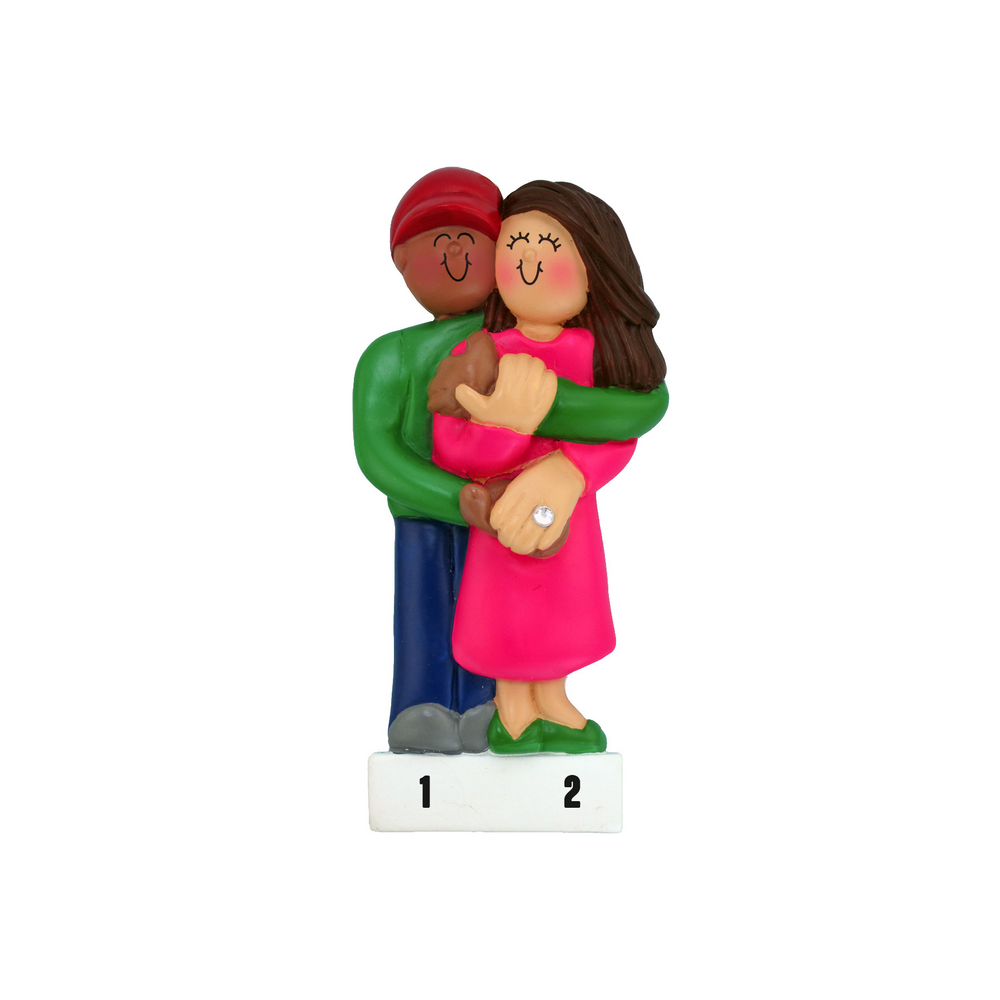 Engaged Couple Ornament (7415433035950)