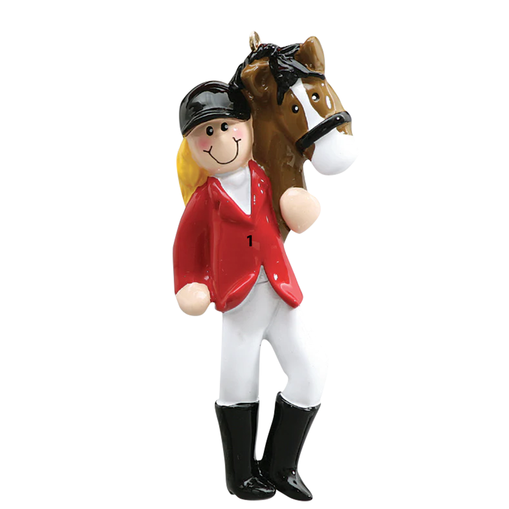 Equestrian Horse Girl/ Blonde