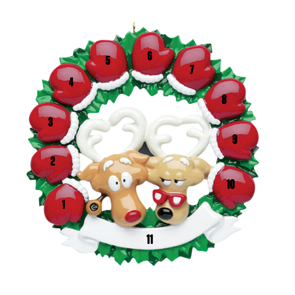 Santa'Ville-Mitten Wreath - Family of Ten (7451241382062)