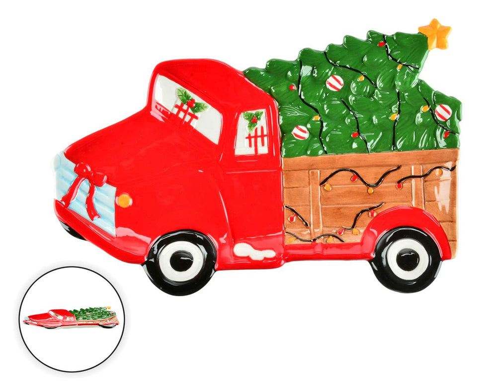 Red Tree Truck Tray