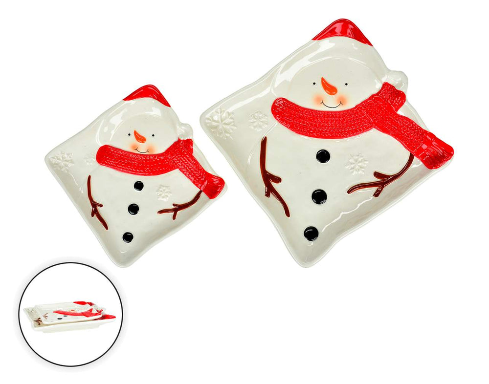 Snowman Tray Set