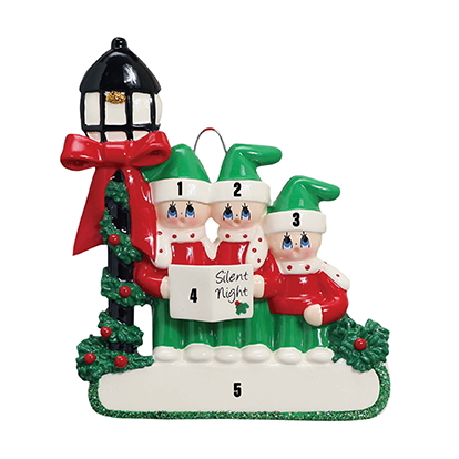 Santa'Ville-Carolers - Family of Three (7451246592174)