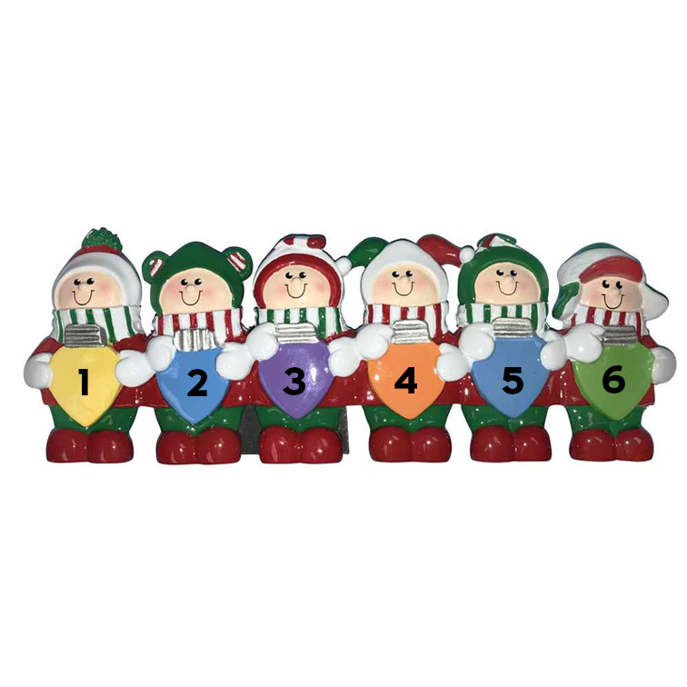 Christmas Lights, Family of Six