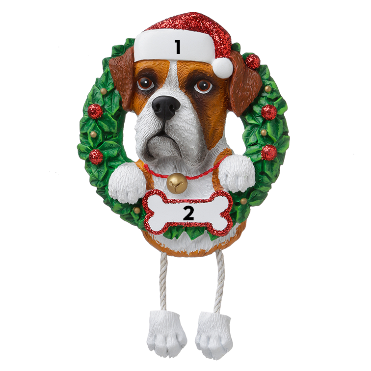 Boxer in a Wreath