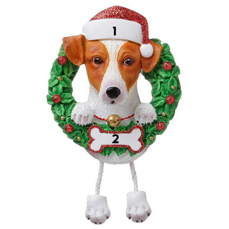 Jack Russell in a Wreath