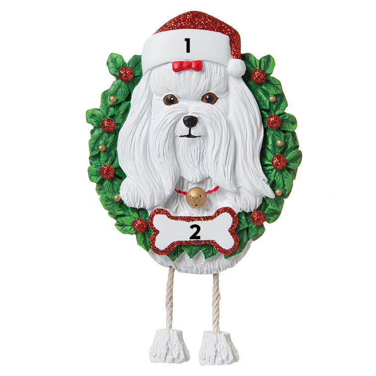 Maltese in a Wreath