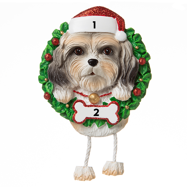 Shihtzu in a Wreath