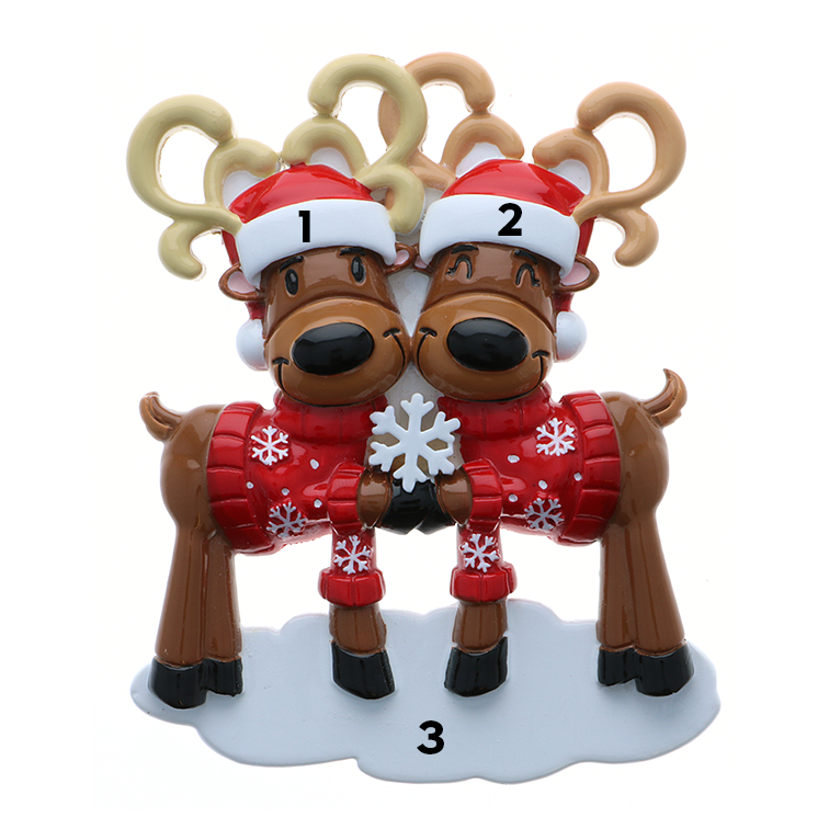 Ugly Sweater Reindeer Couple